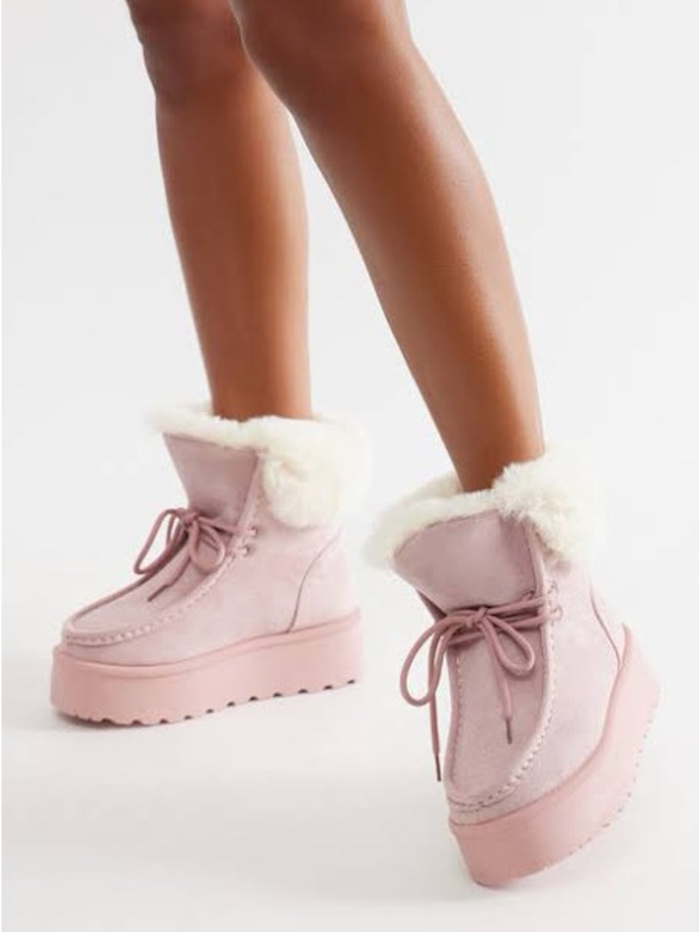 Frosty Fur Trim Booties
